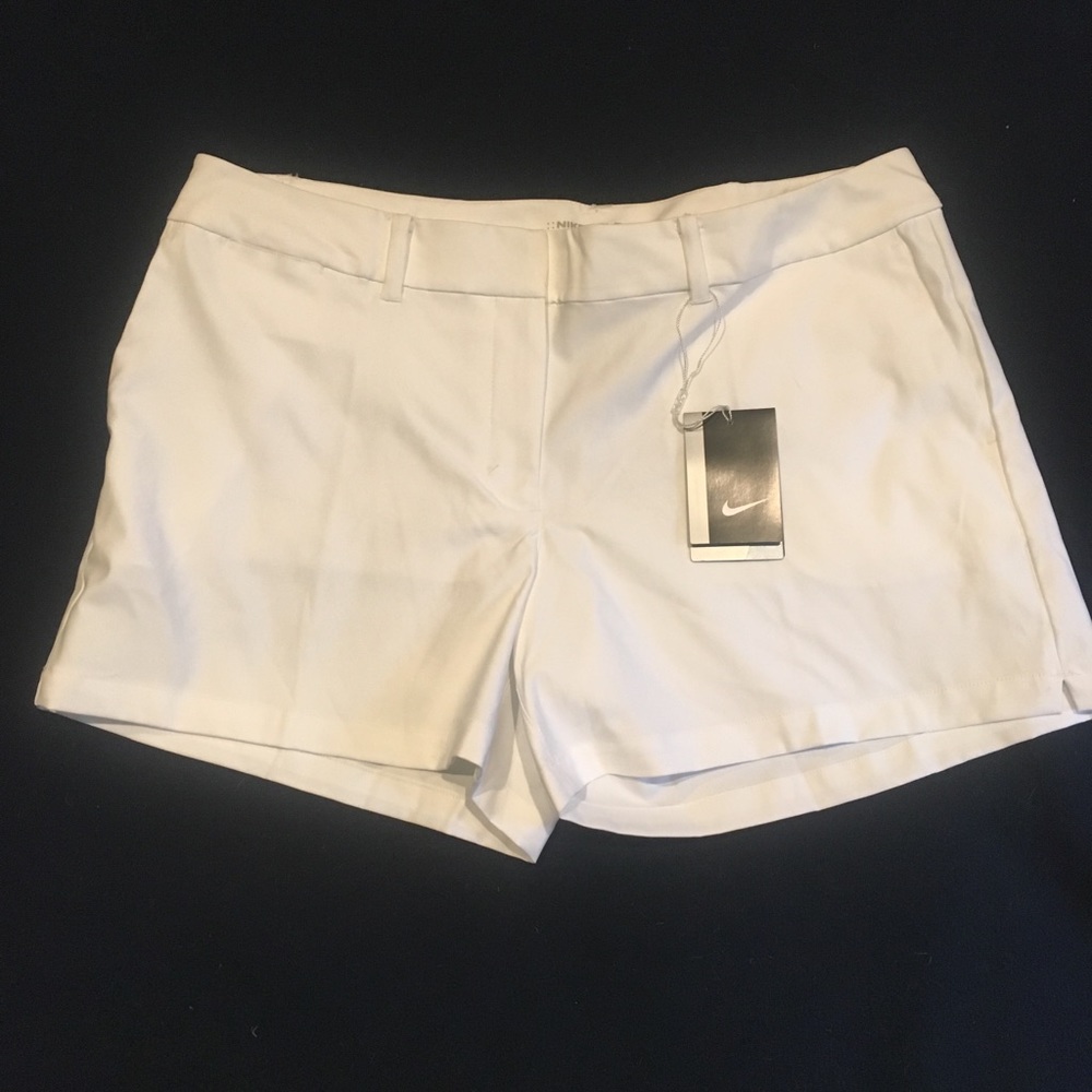 Nike Dri Fit Golf Shorts White Sz 14